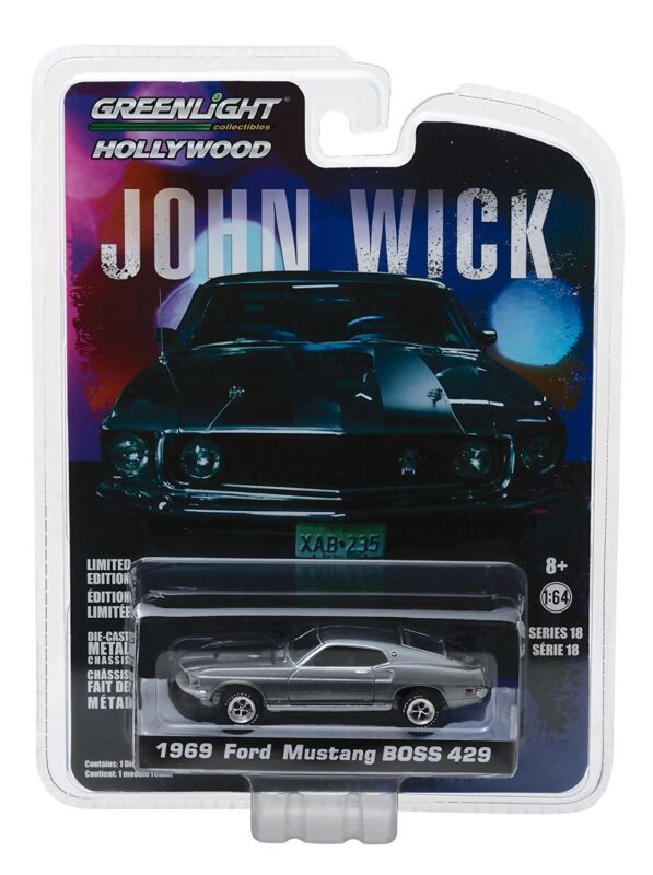 Greenlight Ford Mustang Boss 429 1969 John Wick 44780E 1/64 Scale