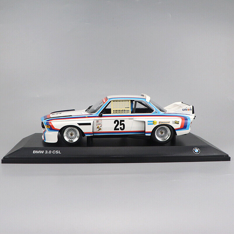 MINICHAMPS BMW 3.0 CSL #25 DIECAST CAR MODEL 1/18 HERITAGE RACING COLLECTION