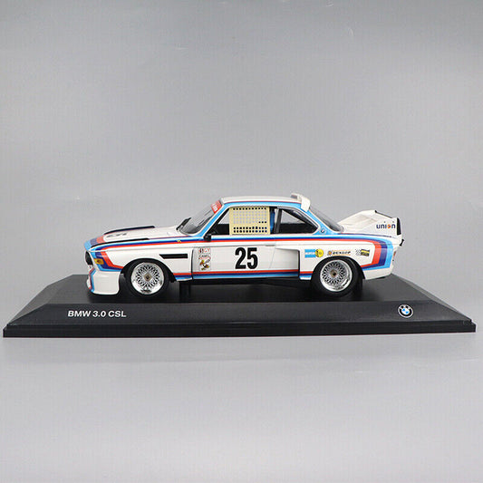 MINICHAMPS BMW 3.0 CSL #25 DIECAST CAR MODEL 1/18 HERITAGE RACING COLLECTION