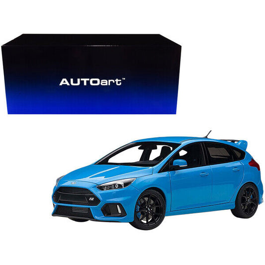 2016 Ford Focus RS Nitrous Blue Metallic 1/18 Model Car by Autoart