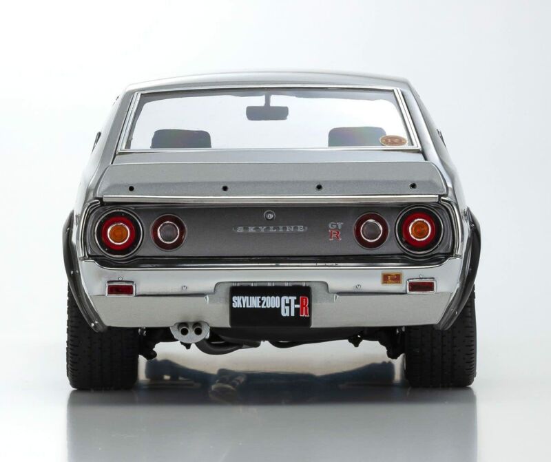 Kyosho Original 1/18 NISSAN SKYLINE 2000 GT-R (KPGC110) Silver KS08255S New