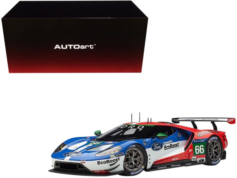 1/18 Autoart Ford Gt #66 Johnson/ Mucke/ Pla Le Mans 2016 81610 Manufacturer Brand: Autoart MPN: 81610 Color: Red White Blue with Graphic Material: Composite diecast with some plastic Scale Size: 1:18 Part Type: Collectible Cars Steerable wheels Rubber ti