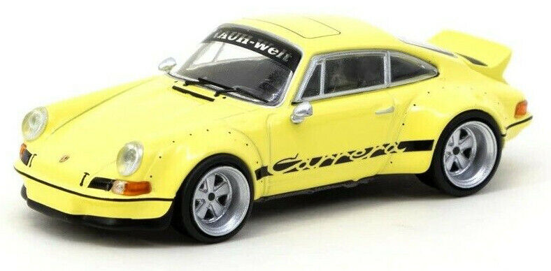 Tarmac Works HOBBY64 Yellow Porsche RWB 964 Backdate 1:64 Scale Diecast Car