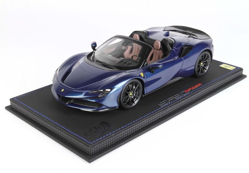 1/18 BBR Ferrari SF90 Spider Pack Fiorano Abu Dhabi Blue, SUPER RARE $549.95 $716.23 ModelCarsHub