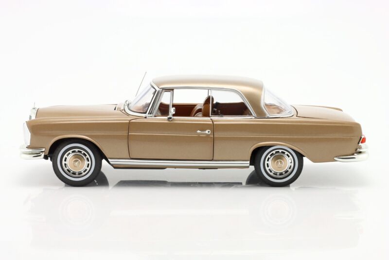 MERCEDES-BENZ 250 SE Coupé 1969 Gold metallic - 1/18 - NOREV