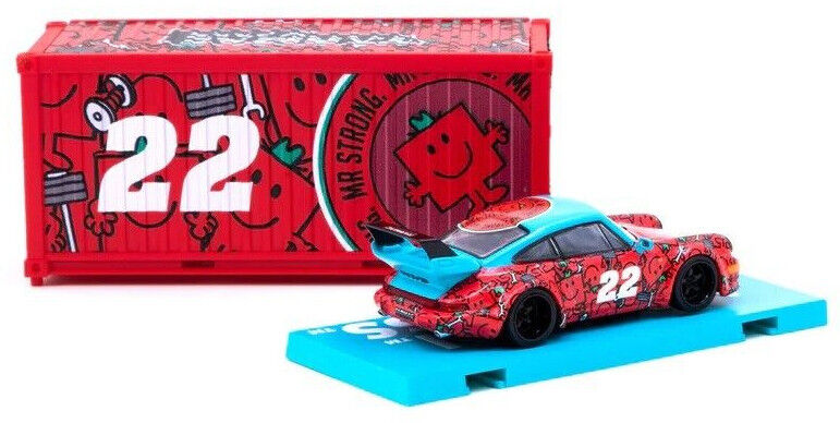 Tarmac Works COLLAB64 Mr.Men Little Miss Porsche RWB 964 1:64 Scale Diecast Car