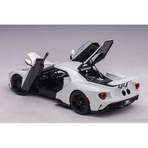 1:18 Autoart Ford Usa Gt 2017 Frozen White AA72941 Model