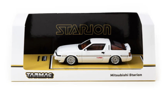 Tarmac Works ROAD64 White Metallic Mitsubishi Starion 1:64 Scale Diecast Car