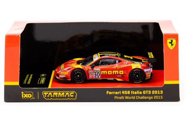 Tarmac Works HOBBY64 Ferrari 458 Italia GT3 - 2015 PWC 1:64 Scale Diecast Car