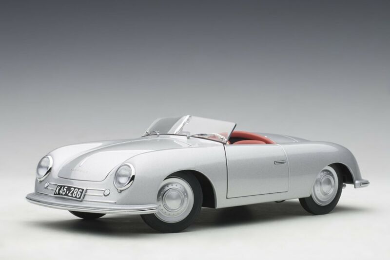 Autoart Porsche 356 Number 1 Silver in 1/18 Scale. New Release!