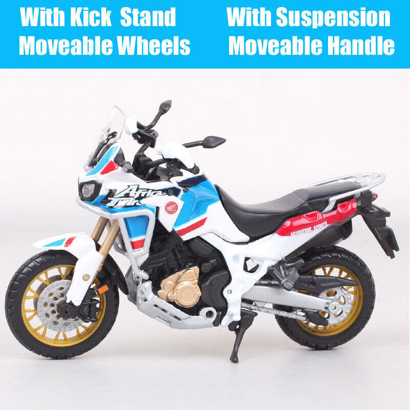 Bburago 1/18 Honda Africa Twin Adventure Touring Motorcycle Diecast Model Toy