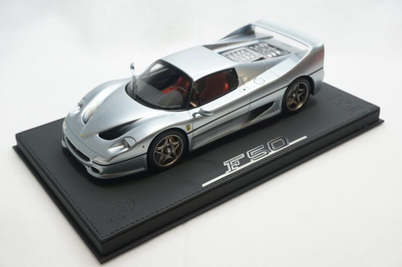 1/18 BBR FERRARI F50 COUPE GRIGIO TITANIO DELUXE BLACK LEATHER limited 5pcs