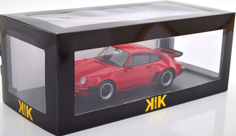 KK-Scale 1:18 PORSCHE 911 (930) 3.0 TURBO RED 1976 diecast model