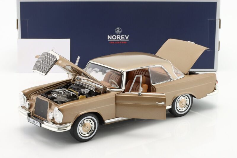 MERCEDES-BENZ 250 SE Coupé 1969 Gold metallic - 1/18 - NOREV