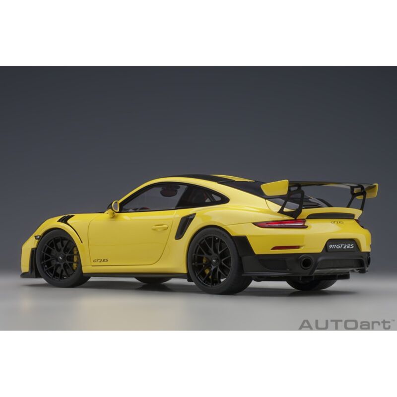 1:18 Porsche 911 GT2 RS 9912 Weissach Package by AUTOart in Racing Yellow 78172