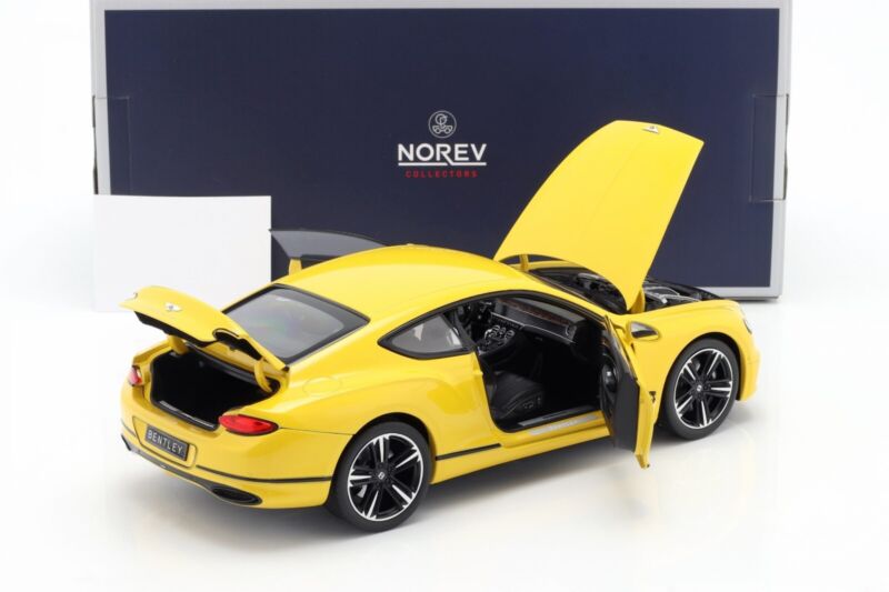 BENTLEY CONTINENTAL GT 2018 Monaco Yellow - 1/18 - NOREV