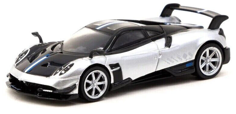 Tarmac Works GLOBAL64 Pagani Huayra BC Grigio Mercurio 1:64 Scale Diecast Car