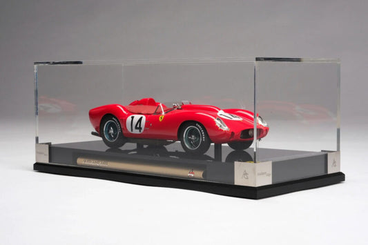1/18 Amalgam Ferrari 250 TR 1958 Le Mans Winner The outer sleeve has some shelf wear/very minor creasing. Please contact me if you would like pictures of this. This is a very heavy model (10.5 pounds!) due to its heavy mounting base, booklet, and special
