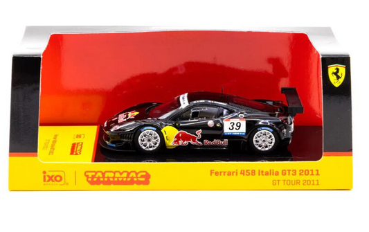 Tarmac Works HOBBY64 Ferrari 458 Italia GT3 - 2011 GT Tour 1:64 Diecast Car
