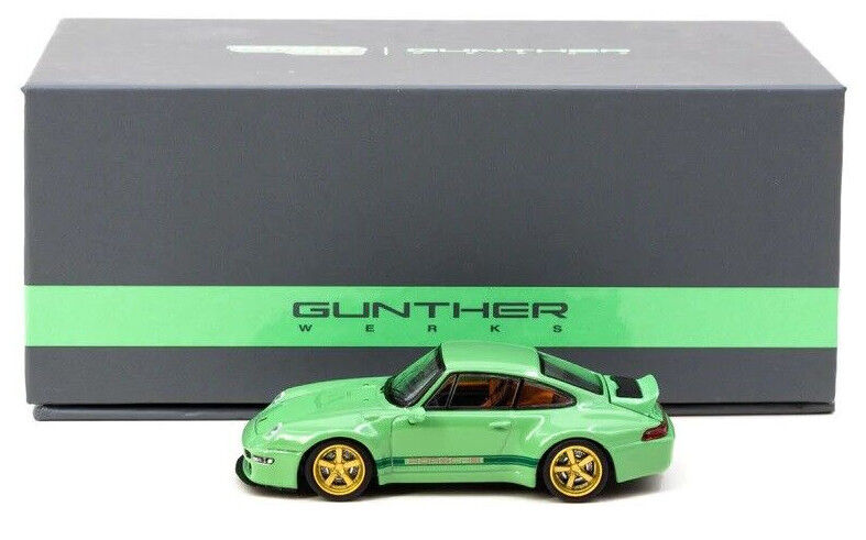 Tarmac Works COLLAB64 Green Gunther Werks Porsche 993 1:64 Scale Diecast Car