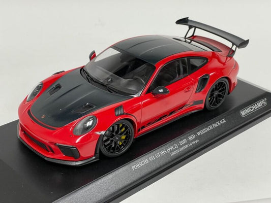 1/18 Minichamps Porsche 911 "991.2" GT3 RS in Red with Weissach Package P6A $329.95 ModelCarsHub