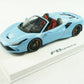 1/18 BBR FERRARI F8 TRIBUTO SPYDER AZZURRO BLUE MATT DELUXE WHIT LEATHER