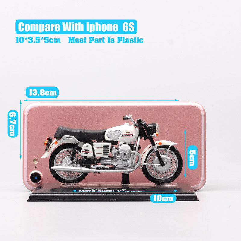 1:24 Scale Moto Guzzi V7 Special 1970 Motorcycle Diecast Toy Vehicle Bike Model