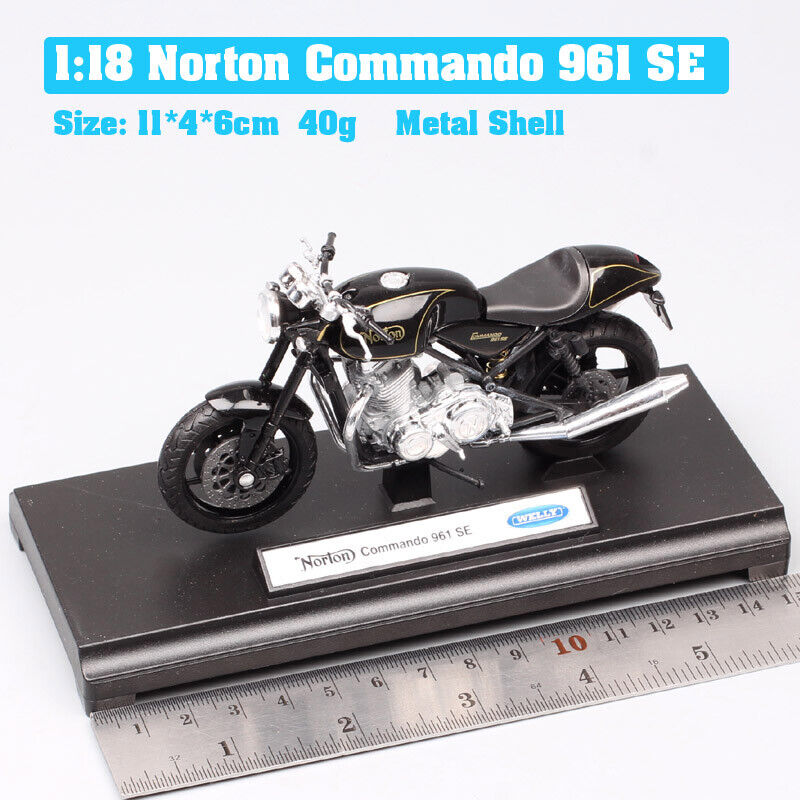 1:18 scale welly norton Commando 961 SE Cafe Racer motorcycle diecast toy model