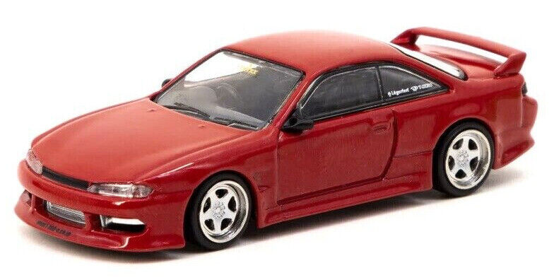 Tarmac Works GLOBAL64 Red Metallic VERTEX Silvia S14 1:64 Scale Diecast Car