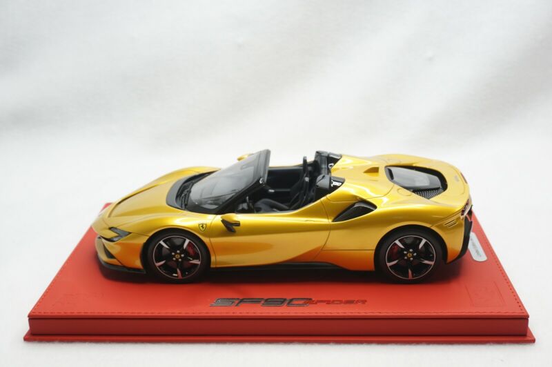 1/18 BBR FERRARI SF90 SPIDER GIALLO MONTECARLO DELUXE RED Limited 10PC #01/10