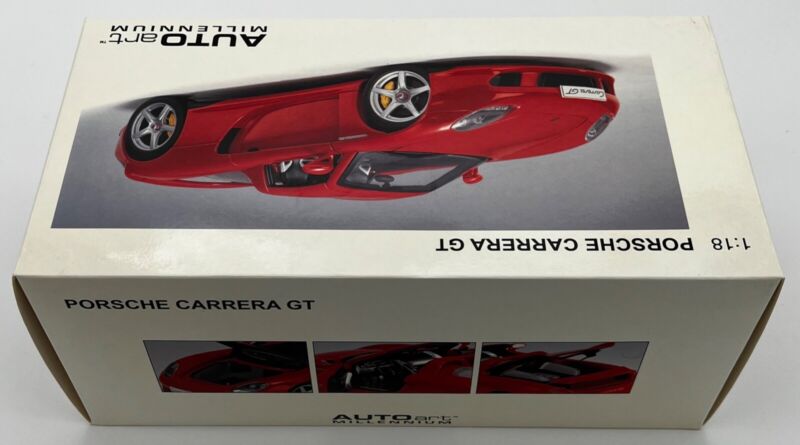 AUTOart 1:18 Porsche Carrera GT 2004 Red w/Black interior Never displayed NIB