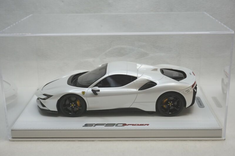 1/18 BBR FERRARI SF90 SPIDER/CLOSED FUJI WHITE DELUXE WHITE LEATHER limited 15pcs