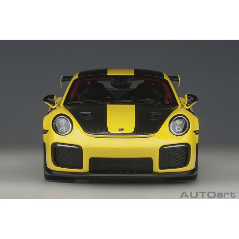 1:18 Porsche 911 GT2 RS 9912 Weissach Package by AUTOart in Racing Yellow 78172