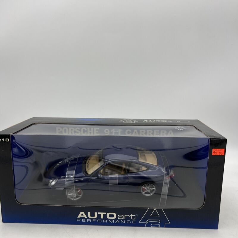 Autoart 1:18 Scale Porsche 911 Carrera Cup Plain Body - Blue Convertible .