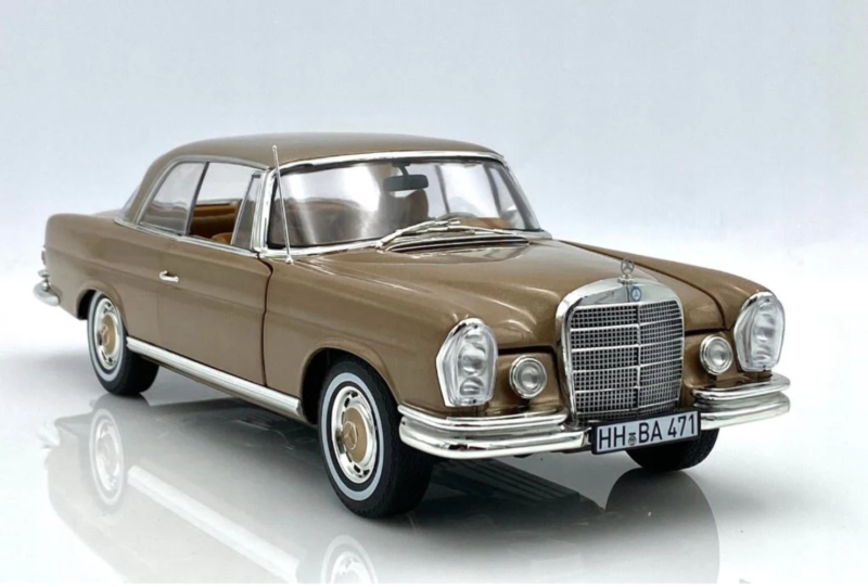 Norev 1/18 Mercedes 250 SE Coupe W108 (1969) Gold Metallic 183759