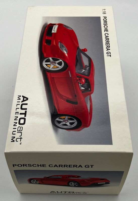 AUTOart 1:18 Porsche Carrera GT 2004 Red w/Black interior Never displayed NIB