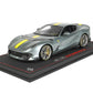 BBR 1/18 FERRARI 812 COMPETIZIONE GRAY & DISPLAY CASE