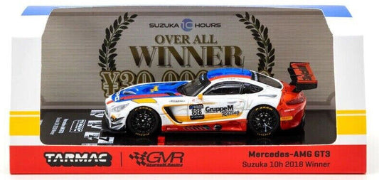 Tarmac Works HOBBY64 Mercedes-AMG GT3 -2018 Suzuka 10hrs 1:64 Scale Diecast Car