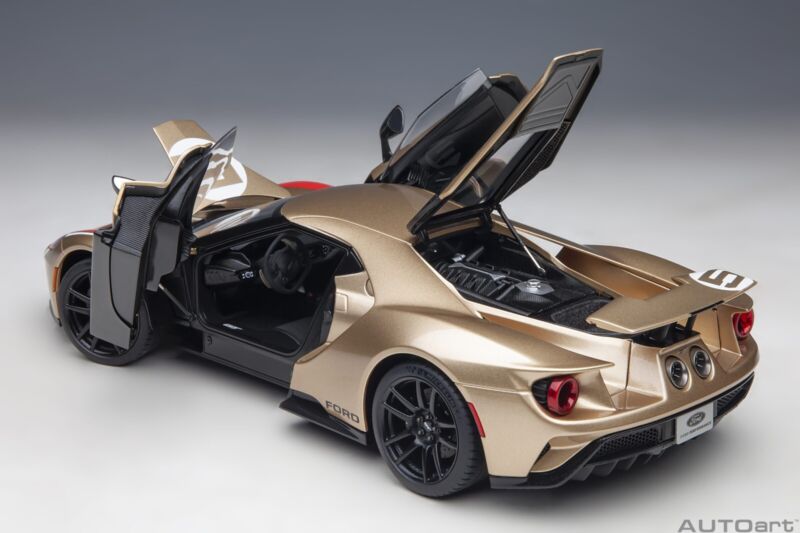 1/18 Autoart Ford GT 2022 Holman Moody Heritage Edition Holman Woody Gold Ford GT 2022 Holman Moody Heritage Edition Holman Woody Gold COMPOSITE MODEL/FULL OPENINGS in 1/18 scale by Autoart. ${sh$op-name} $394.95