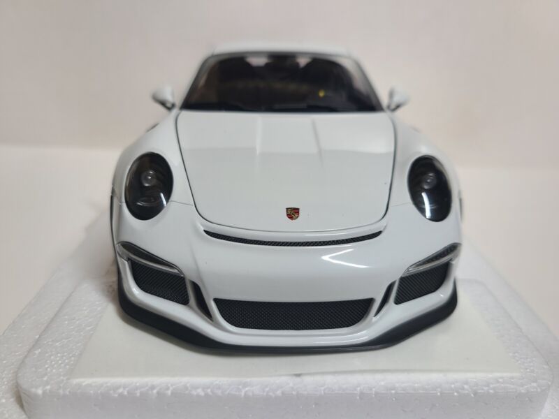 AUTOart PORSCHE 911 991 GT3 RS WHITE/DARK GREY WHEELS LE NIB 1:18 SCALE 78166