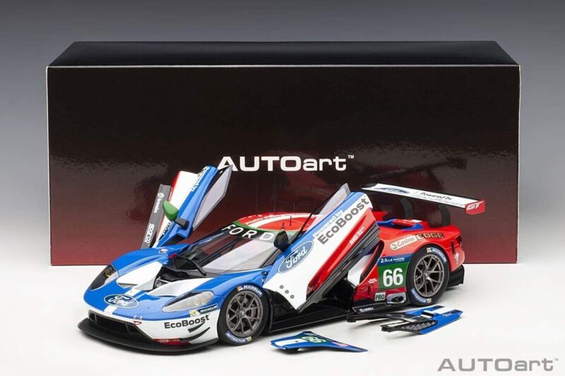 1/18 Autoart Ford Gt #66 Johnson/ Mucke/ Pla Le Mans 2016 81610 Manufacturer Brand: Autoart MPN: 81610 Color: Red White Blue with Graphic Material: Composite diecast with some plastic Scale Size: 1:18 Part Type: Collectible Cars Steerable wheels Rubber ti