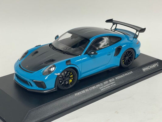 1/18 Minichamps Porsche 911 "991.2" GT3 RS Baby Blue Weissach Package P1 $329.95 ModelCarsHub