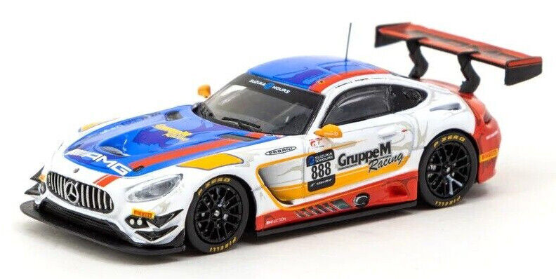 Tarmac Works HOBBY64 Mercedes-AMG GT3 -2018 Suzuka 10hrs 1:64 Scale Diecast Car