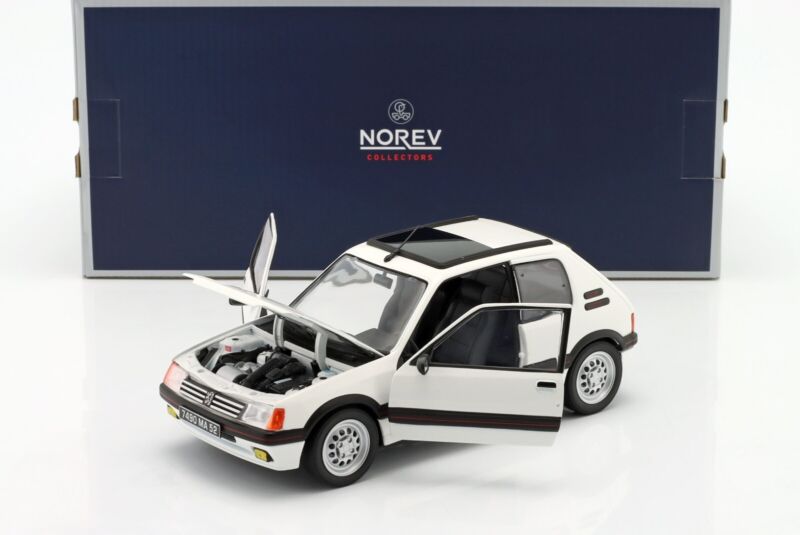 PEUGEOT 205 GTI 1.6 1988 White - 1/18 - NOREV