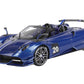 BBR 1/18 PAGANI HUAYRA ROADSTER BC CARBON BLUE & DISPLAY CASE P18159B