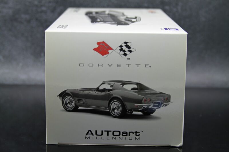 AUTOart 1970 Chevy Corvette Laguna Gray Metallic Millennium Collection 1:18