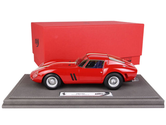 FERRARI 250 GTO RED PRESS DAY 1962 & DISPLAY CASE LTD ED 1/18 MODEL BBR 1803 A