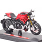 Maisto 1:18 Scale Ducati Monster 1200S Motorcycle Diecast Model Bike Toy Red