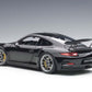 PORSCHE 911 CARRERA GT3 RS (991) GLOSS BLACK SILVER WHEELS 1:18 AUTOART 78164
