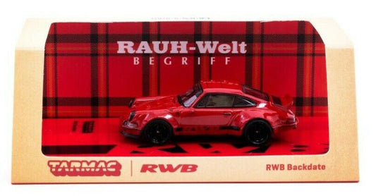 Tarmac Works HOBBY64 Red Porsche RWB 964 Backdate 1:64 Scale Diecast Car